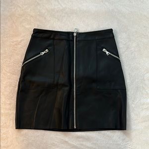Leather skirt